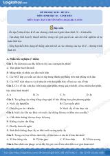 Đề thi học kì 2 Sinh 10 Cánh diều - Đề số 6